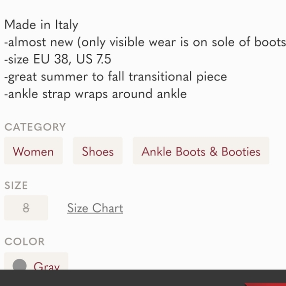 Vince Leather open heal bootie - Picture 4 of 4